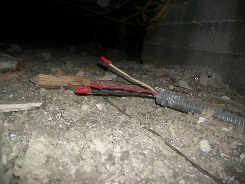 Electrical wiring found in attic